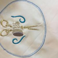 Broderie réalisée sur le thème couture